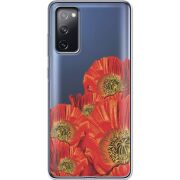 Прозрачный чехол BoxFace Samsung G780 Galaxy S20 FE Red Poppies