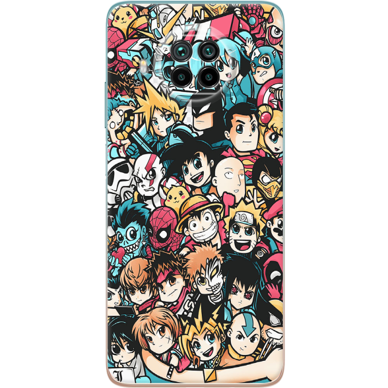 Чехол BoxFace Xiaomi Mi 10T Lite Anime Stickers