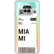 Прозрачный чехол BoxFace Xiaomi Mi 10T Lite Ticket Miami