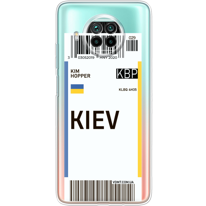 Прозрачный чехол BoxFace Xiaomi Mi 10T Lite Ticket Kiev