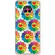 Прозрачный чехол BoxFace Xiaomi Mi 10T Lite Hippie Flowers