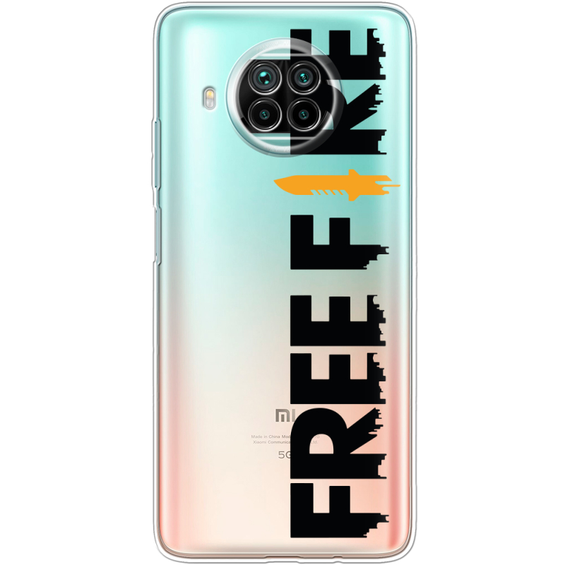 Прозрачный чехол BoxFace Xiaomi Mi 10T Lite Free Fire Black Logo