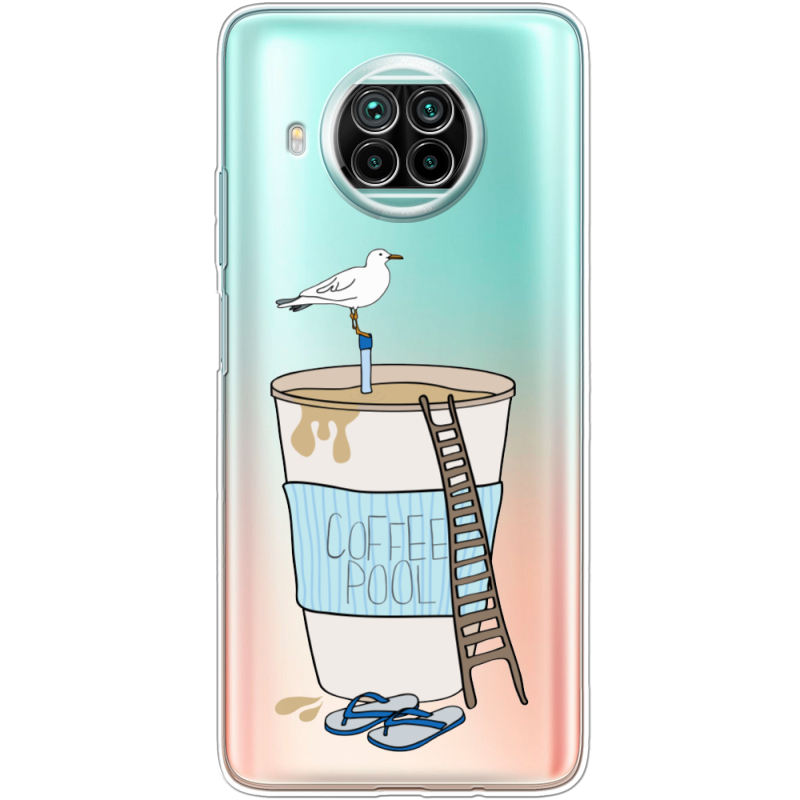Прозрачный чехол BoxFace Xiaomi Mi 10T Lite Segull in Cofee Pool