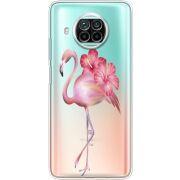 Прозрачный чехол BoxFace Xiaomi Mi 10T Lite Floral Flamingo