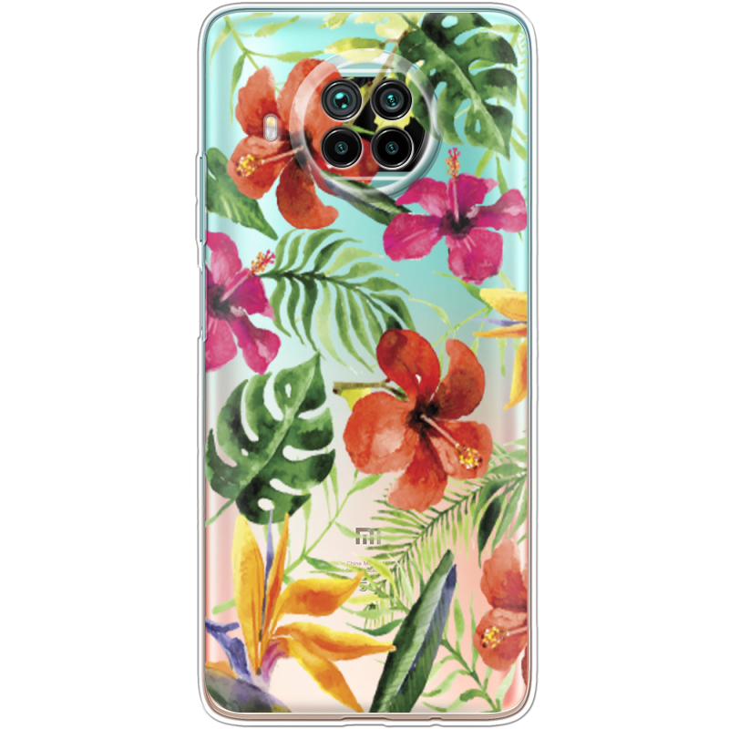 Прозрачный чехол BoxFace Xiaomi Mi 10T Lite Tropical Flowers