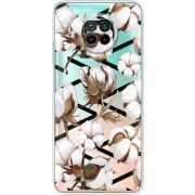 Прозрачный чехол BoxFace Xiaomi Mi 10T Lite Cotton flowers