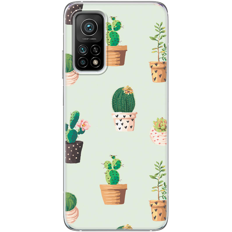 Чехол BoxFace Xiaomi Mi 10T/ Mi 10T Pro L-green Cacti