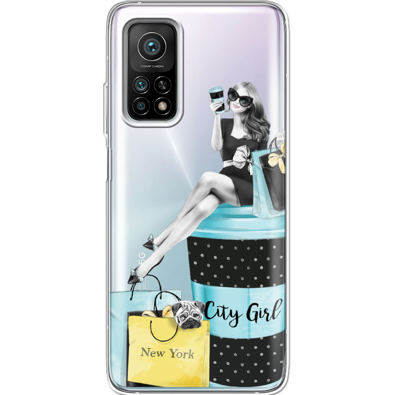 Прозрачный чехол BoxFace Xiaomi Mi 10T/ Mi 10T Pro City Girl