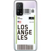 Прозрачный чехол BoxFace Xiaomi Mi 10T/ Mi 10T Pro Ticket Los Angeles