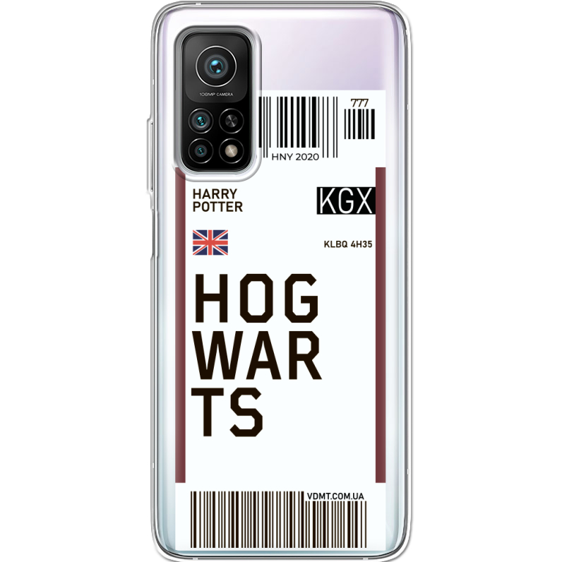 Прозрачный чехол BoxFace Xiaomi Mi 10T/ Mi 10T Pro Ticket Hogwarts