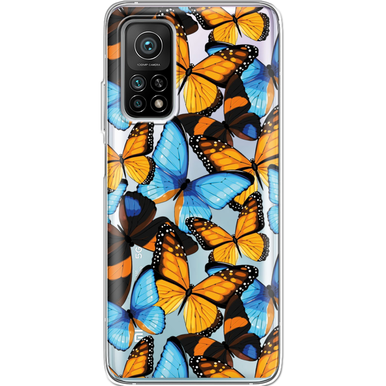 Прозрачный чехол BoxFace Xiaomi Mi 10T/ Mi 10T Pro Butterfly Morpho