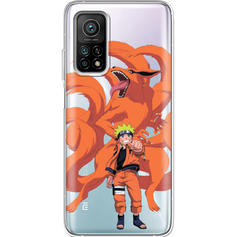 Прозрачный чехол BoxFace Xiaomi Mi 10T/ Mi 10T Pro Naruto and Kurama