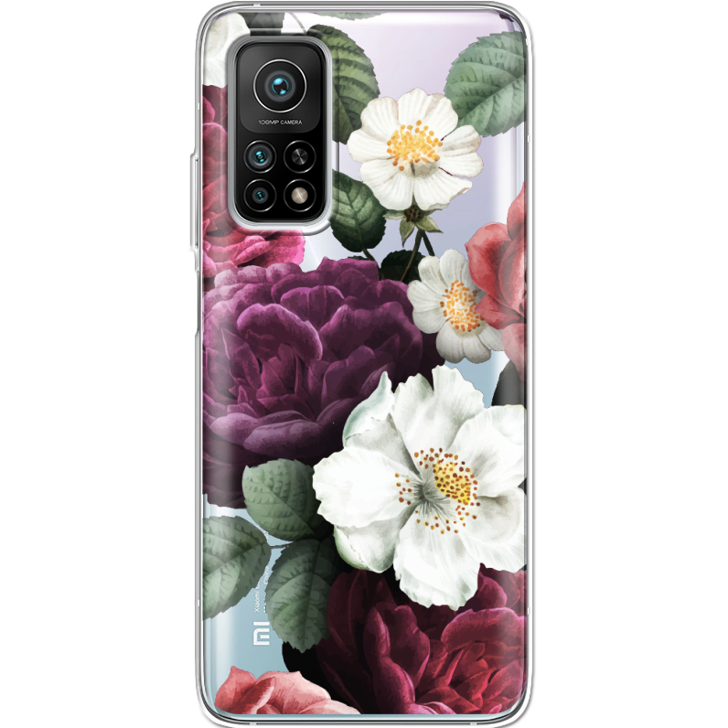 Прозрачный чехол BoxFace Xiaomi Mi 10T/ Mi 10T Pro Floral Dark Dreams