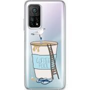 Прозрачный чехол BoxFace Xiaomi Mi 10T/ Mi 10T Pro Segull in Cofee Pool