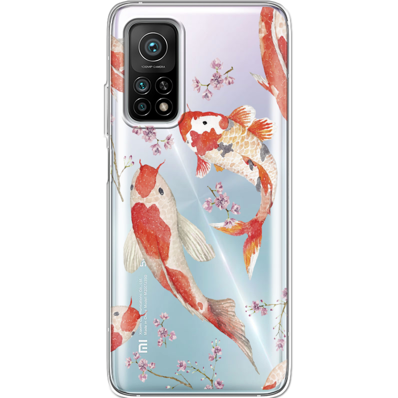 Прозрачный чехол BoxFace Xiaomi Mi 10T/ Mi 10T Pro Japanese Koi Fish