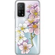 Прозрачный чехол BoxFace Xiaomi Mi 10T/ Mi 10T Pro Cherry Blossom