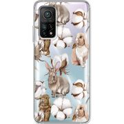 Прозрачный чехол BoxFace Xiaomi Mi 10T/ Mi 10T Pro Cotton and Rabbits