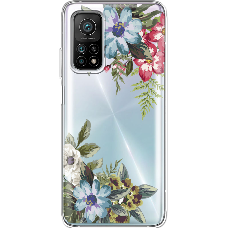 Прозрачный чехол BoxFace Xiaomi Mi 10T/ Mi 10T Pro Floral