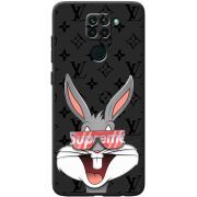 Черный чехол BoxFace Xiaomi Redmi Note 9 looney bunny