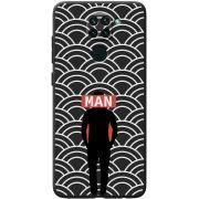 Черный чехол BoxFace Xiaomi Redmi Note 9 Man Pattern