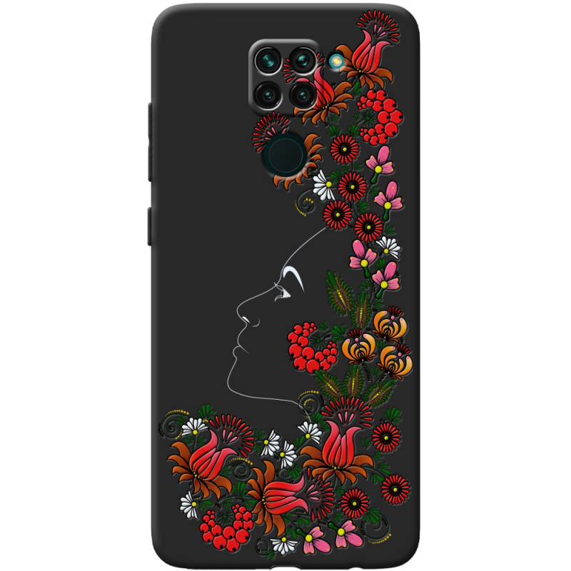 Черный чехол BoxFace Xiaomi Redmi Note 9 3D Ukrainian Muse