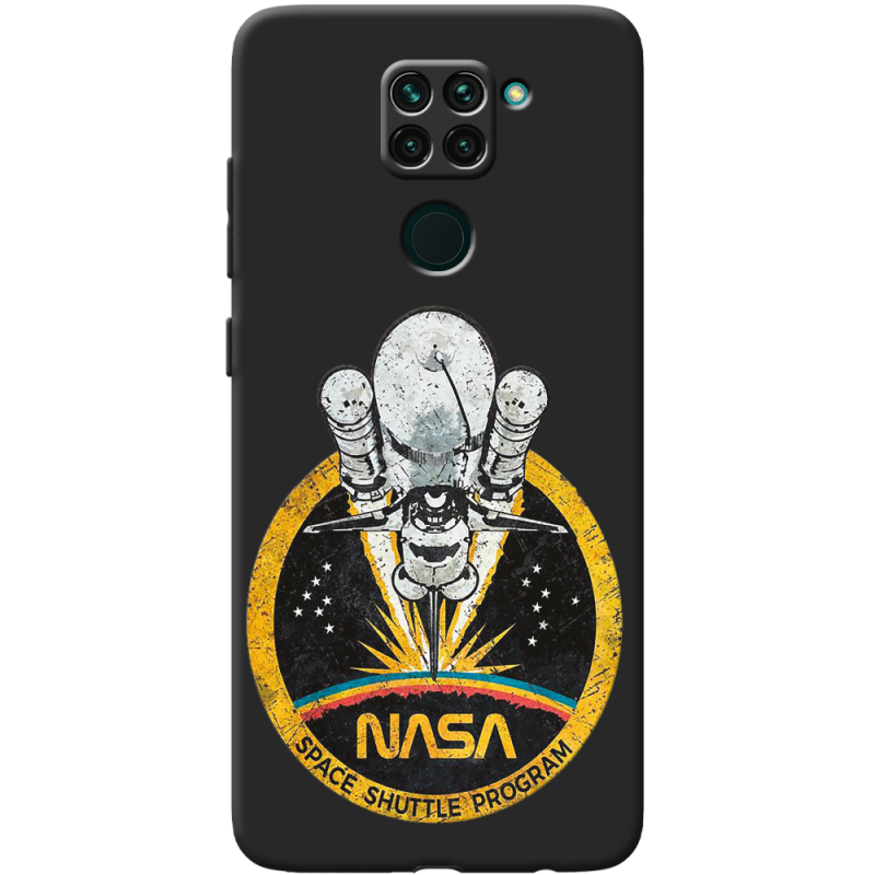 Черный чехол BoxFace Xiaomi Redmi Note 9 NASA Spaceship
