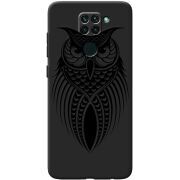 Черный чехол BoxFace Xiaomi Redmi Note 9 Owl