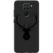 Черный чехол BoxFace Xiaomi Redmi Note 9 Deer