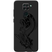 Черный чехол BoxFace Xiaomi Redmi Note 9 Snake