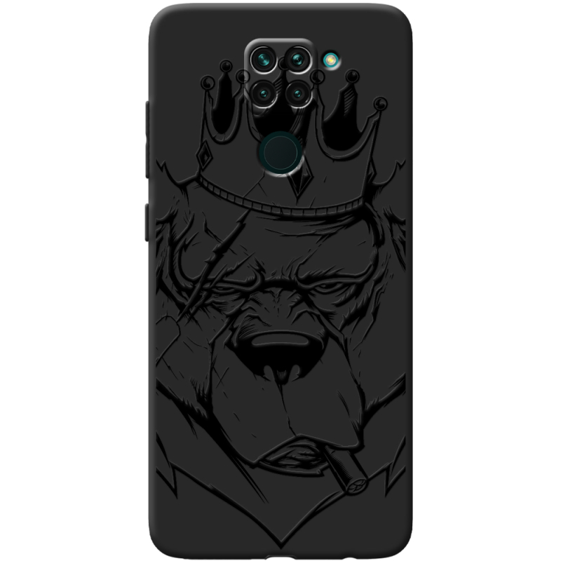 Черный чехол BoxFace Xiaomi Redmi Note 9 Bear King