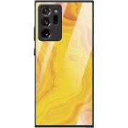 Защитный чехол BoxFace Glossy Panel Samsung N985 Galaxy Note 20 Ultra Yellow Marble