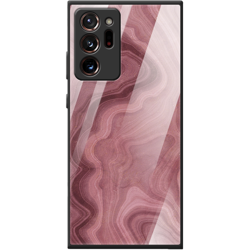 Защитный чехол BoxFace Glossy Panel Samsung N985 Galaxy Note 20 Ultra DarkRed Marble