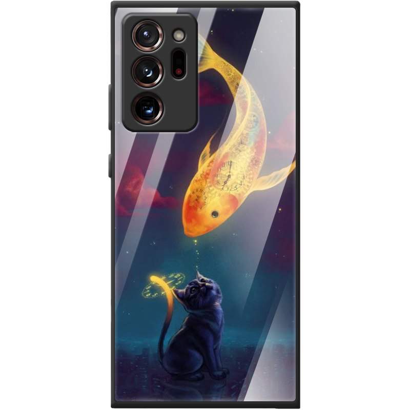 Защитный чехол BoxFace Glossy Panel Samsung N985 Galaxy Note 20 Ultra Kitten And Fish