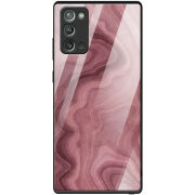 Защитный чехол BoxFace Glossy Panel Samsung N980 Galaxy Note 20 DarkRed Marble