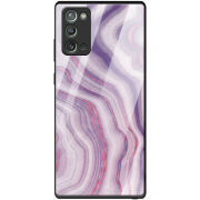 Защитный чехол BoxFace Glossy Panel Samsung N980 Galaxy Note 20 Purple Marble