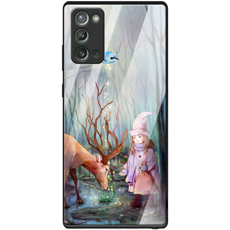 Защитный чехол BoxFace Glossy Panel Samsung N980 Galaxy Note 20 Girl And Deer