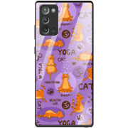 Защитный чехол BoxFace Glossy Panel Samsung N980 Galaxy Note 20 Yoga Cat