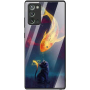 Защитный чехол BoxFace Glossy Panel Samsung N980 Galaxy Note 20 Kitten And Fish