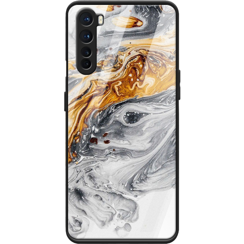 Защитный чехол BoxFace Glossy Panel OnePlus Nord Gold With Silver