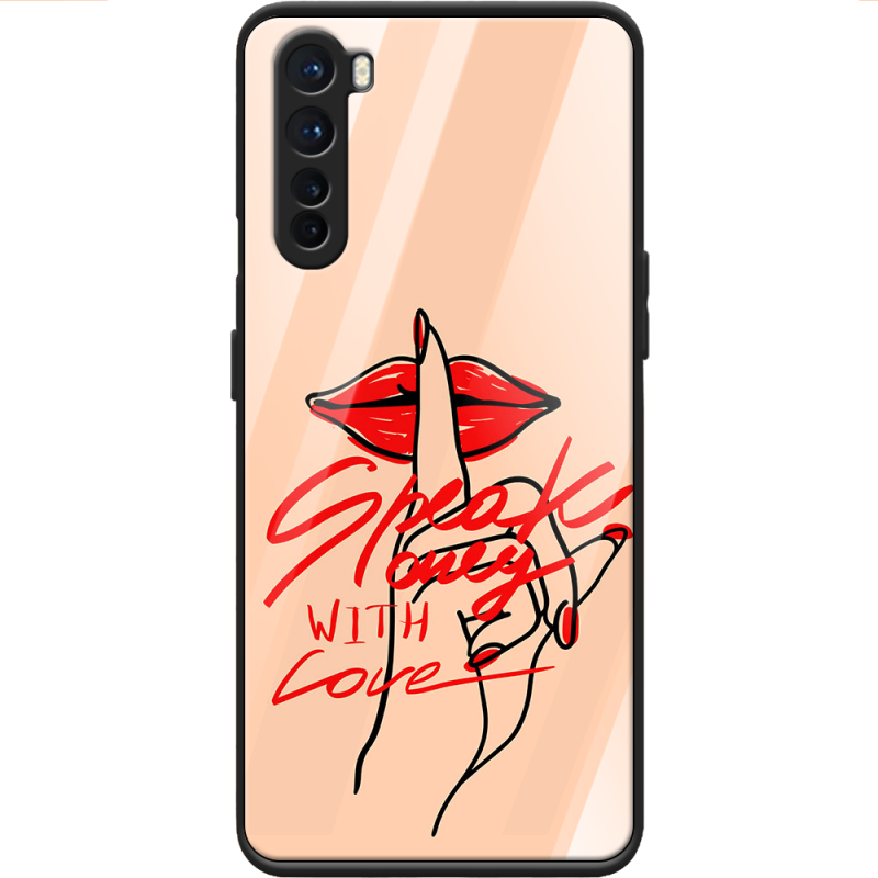 Защитный чехол BoxFace Glossy Panel OnePlus Nord Speak Only Whith Love