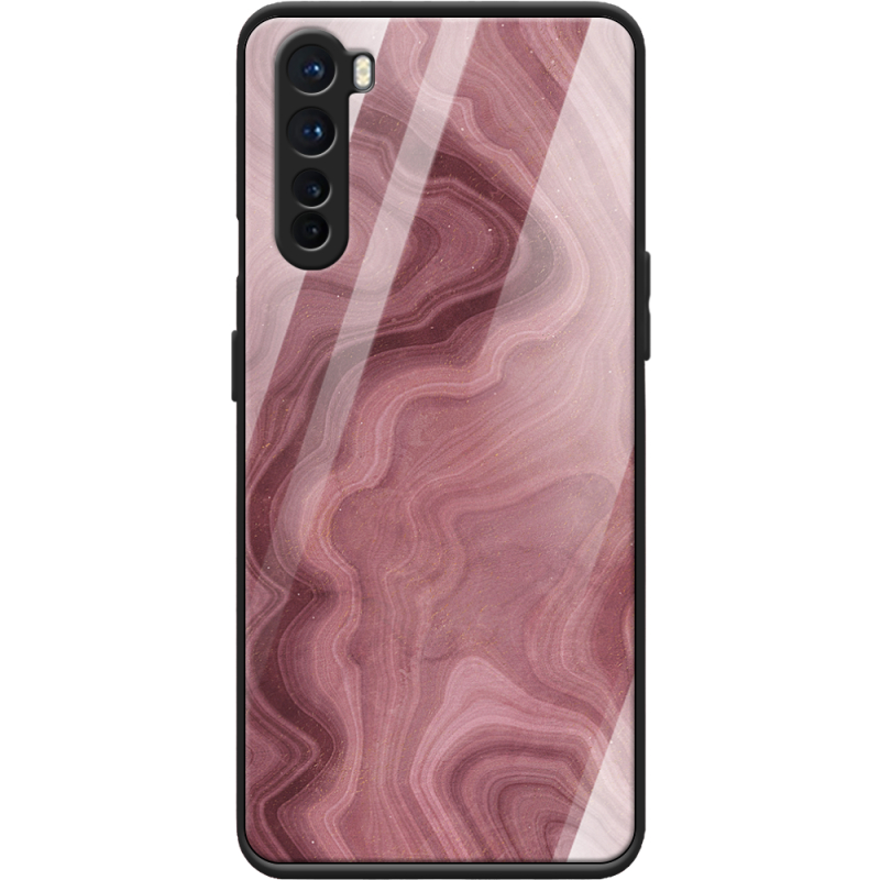 Защитный чехол BoxFace Glossy Panel OnePlus Nord DarkRed Marble