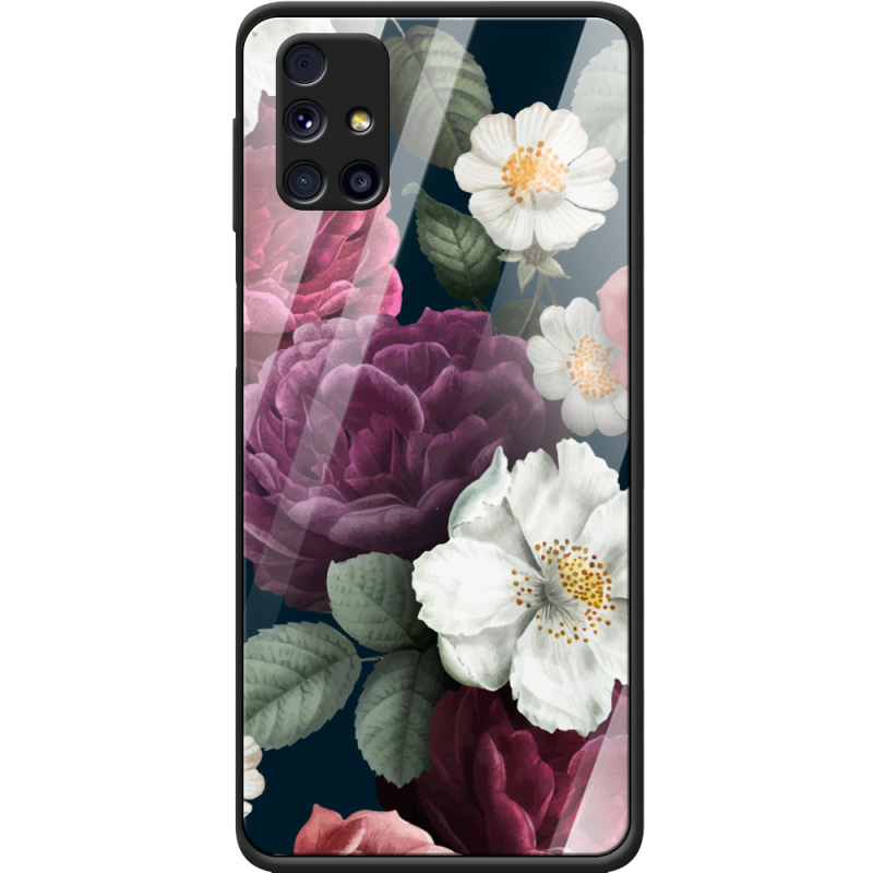 Защитный чехол BoxFace Glossy Panel Samsung M317 Galaxy M31s Peonies