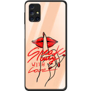 Защитный чехол BoxFace Glossy Panel Samsung M317 Galaxy M31s Speak Only Whith Love