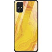 Защитный чехол BoxFace Glossy Panel Samsung M317 Galaxy M31s Yellow Marble