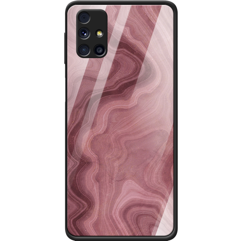 Защитный чехол BoxFace Glossy Panel Samsung M317 Galaxy M31s DarkRed Marble