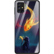 Защитный чехол BoxFace Glossy Panel Samsung M317 Galaxy M31s Kitten And Fish