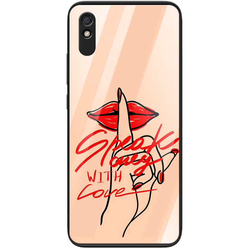 Защитный чехол BoxFace Glossy Panel Xiaomi Redmi 9A Speak Only Whith Love