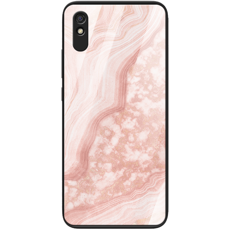 Защитный чехол BoxFace Glossy Panel Xiaomi Redmi 9A Pink Marble