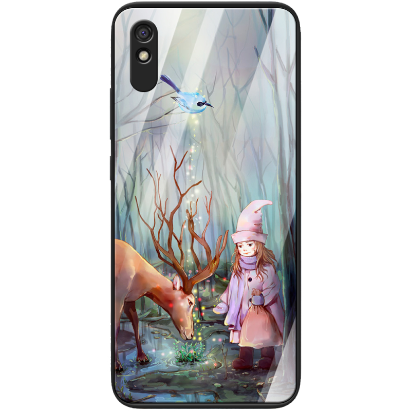 Защитный чехол BoxFace Glossy Panel Xiaomi Redmi 9A Girl And Deer