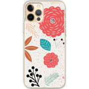 Чехол BoxFace Apple iPhone 12 Pro Max Line Flowers